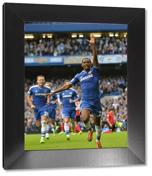 Samuel Eto'o's Thrilling Goal Celebration: Chelsea vs. Cardiff City (September 21, 2013)