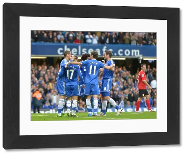 Chelsea's Oscar: Triumphant Triple Goal Celebration vs. Fulham (Sept 2013)