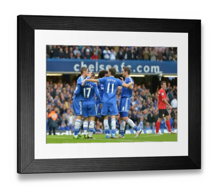 Framed Print : Chelsea's Oscar: Triumphant Triple Goal Celebration vs. Fulham (Sept 2013) Framed Print : Chelsea's Oscar: Triumphant Triple Goal Celebration vs. Fulham (Sept 2013)