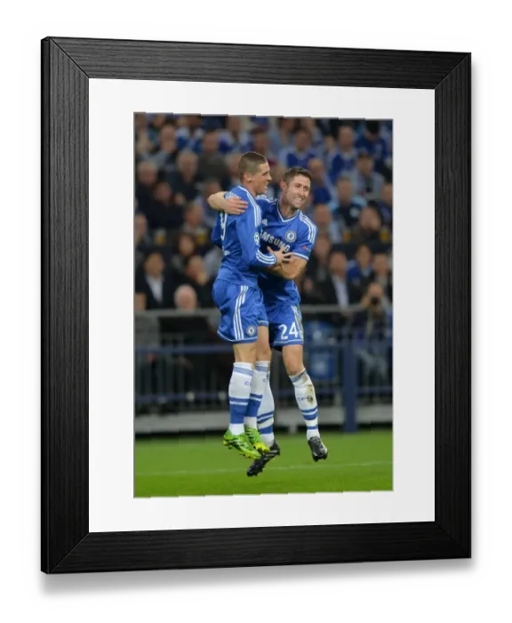 Framed Print : Torres and Cahill: Chelsea's Unstoppable Duo Celebrates Opening Goal vs. Schalke (October 22, 2013) Framed Print : Torres and Cahill: Chelsea's Unstoppable Duo Celebrates Opening Goal vs. Schalke (October 22, 2013)