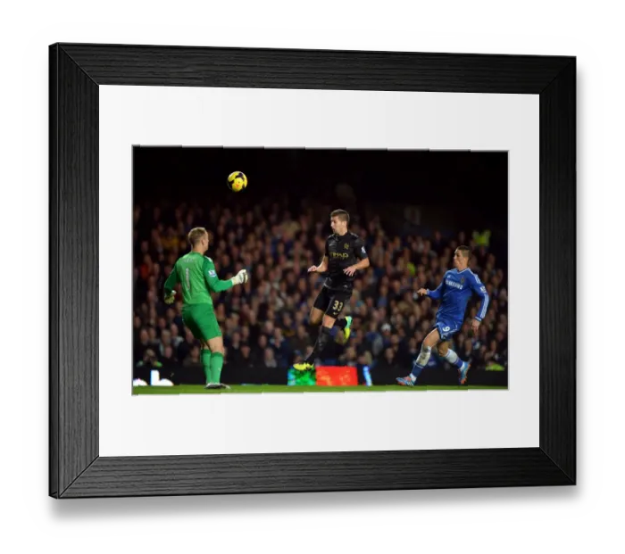 Framed Print : Torres Scores Spectacularly as Nastasic Heads Past Hart (Chelsea vs Manchester City, 2013)