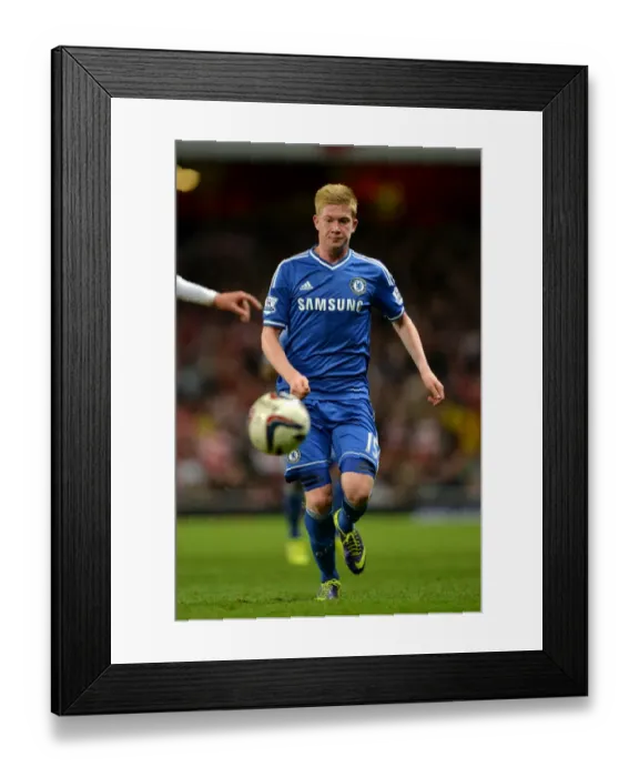Framed Print : Kevin De Bruyne's Triumph: Chelsea's Capital One Cup Victory at Arsenal (29th October 2013)