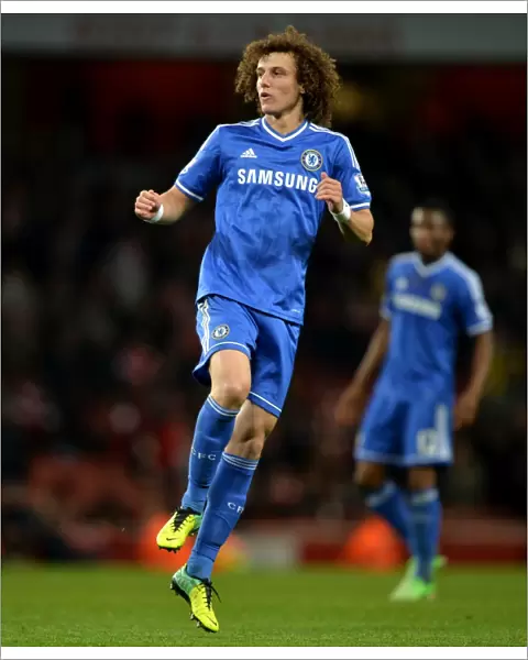 David Luiz Soaring High: Chelsea's Defender Dominates in Capital One Cup Clash Against Arsenal (October 2013)