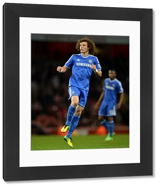 David Luiz Soaring High: Chelsea's Defender Dominates in Capital One Cup Clash Against Arsenal (October 2013)