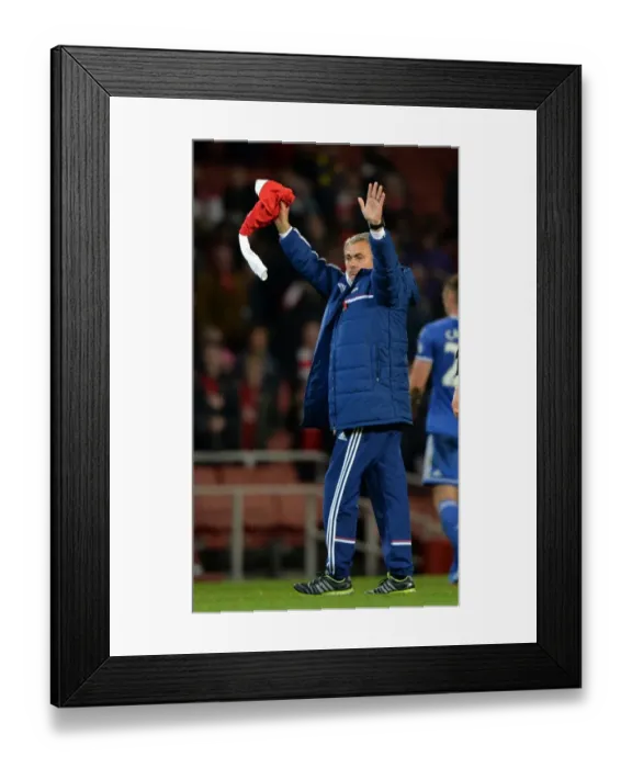 Framed Print : Mourinho's Triumphant Salute: Honoring Ozil after Chelsea's Capital One Cup Victory at Arsenal's Emirates Stadium (29th October 2013) Framed Print : Mourinho's Triumphant Salute: Honoring Ozil after Chelsea's Capital One Cup Victory at Arsenal's Emirates Stadium (29th October 2013)