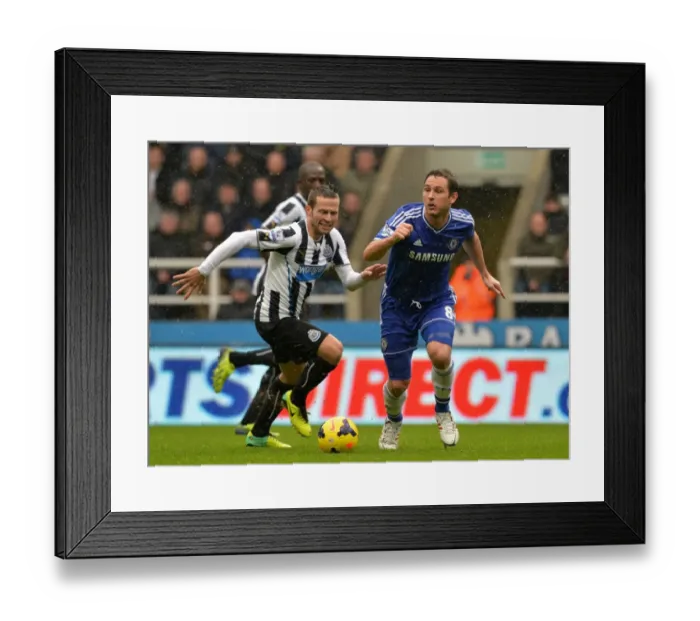 Framed Print : Lampard vs Cabaye: A Premier League Showdown - Chelsea vs Newcastle United (November 2013) Framed Print : Lampard vs Cabaye: A Premier League Showdown - Chelsea vs Newcastle United (November 2013)