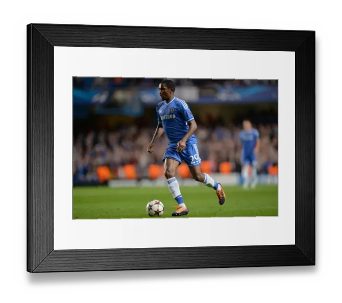 Framed Print : Chelsea's Samuel Eto'o in Action: A Champion's Moment at Stamford Bridge vs. Schalke 04 (November 6, 2013) Framed Print : Chelsea's Samuel Eto'o in Action: A Champion's Moment at Stamford Bridge vs. Schalke 04 (November 6, 2013)