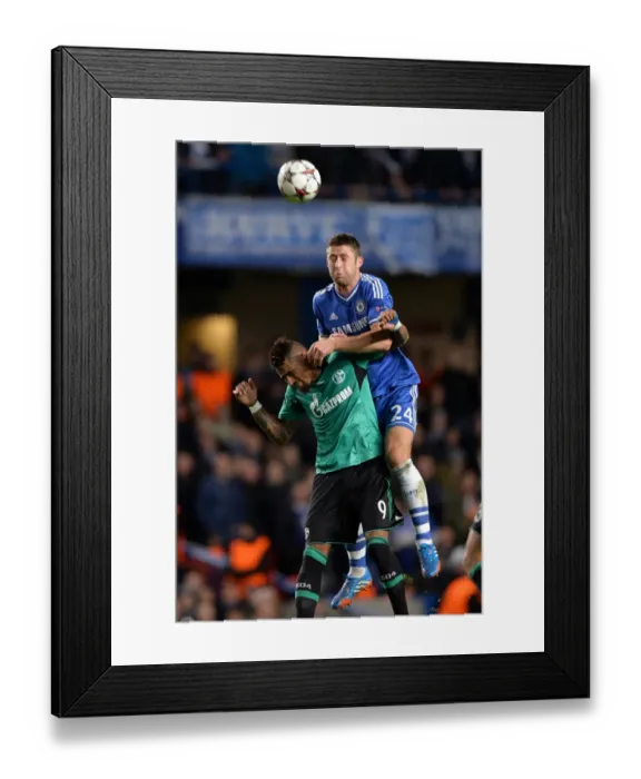 Framed Print : Clash in the Sky: A Battle for Supremacy - Cahill vs. Boateng, UEFA Champions League Showdown at Stamford Bridge (Nov 2013) Framed Print : Clash in the Sky: A Battle for Supremacy - Cahill vs. Boateng, UEFA Champions League Showdown at Stamford Bridge (Nov 2013)