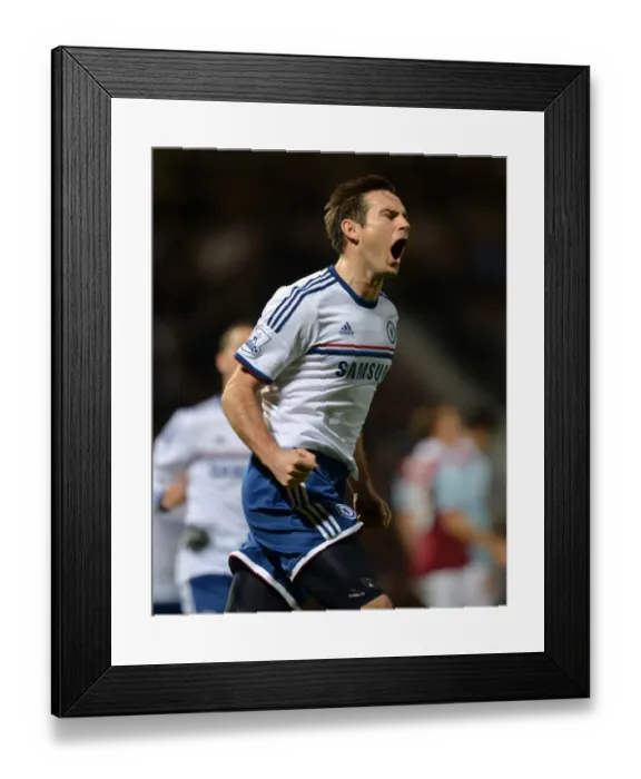 Framed Print : Frank Lampard's Penalty: Chelsea's Historic First Goal at Upton Park Against West Ham United (November 2013) Framed Print : Frank Lampard's Penalty: Chelsea's Historic First Goal at Upton Park Against West Ham United (November 2013)