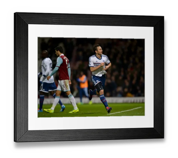 Framed Print : Frank Lampard's Triumph: Chelsea's Third Goal vs. West Ham United (November 23, 2013) Framed Print : Frank Lampard's Triumph: Chelsea's Third Goal vs. West Ham United (November 23, 2013)