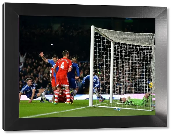 Gary Cahill's Equalizer: Chelsea vs. Southampton, Barclays Premier League, Stamford Bridge (1st December 2013)