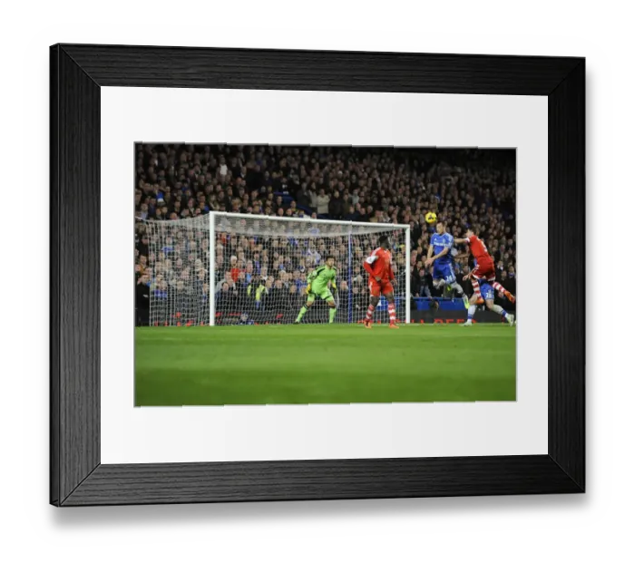 Framed Print : John Terry Scores Chelsea's Second Goal Against Southampton (December 1, 2013, Stamford Bridge)