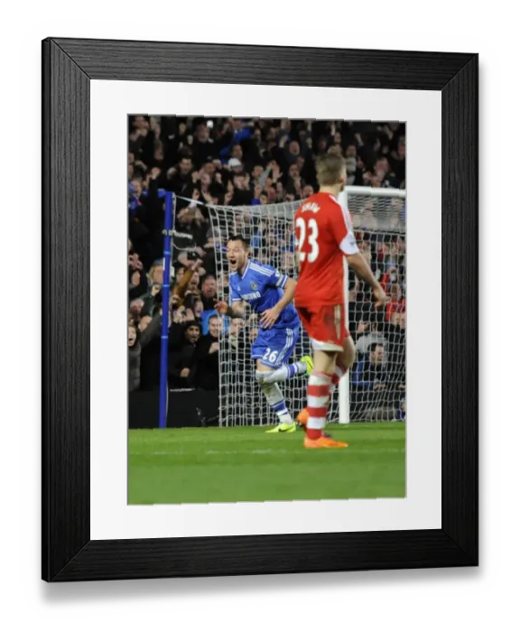 Framed Print : John Terry Scores Chelsea's Second Goal vs. Southampton (1st December 2013, Stamford Bridge) Framed Print : John Terry Scores Chelsea's Second Goal vs. Southampton (1st December 2013, Stamford Bridge)