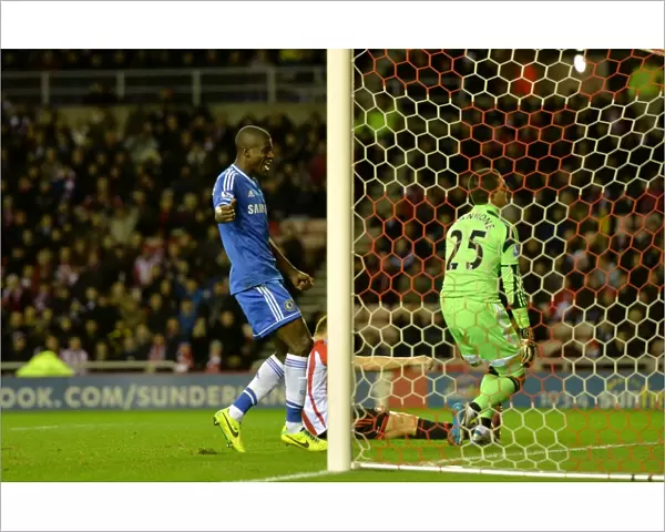 Ramires and the Fateful Own Goal: Chelsea's Victory Celebration at Sunderland's Stadium of Light (BPL, Dec 4, 2013)
