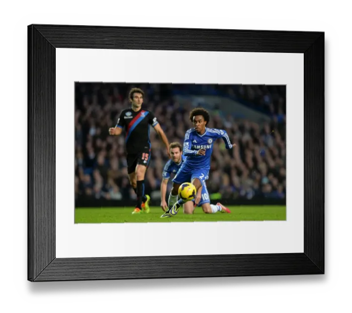 Framed Print : Willian's Thrilling Performance: Chelsea vs. Crystal Palace, Barclays Premier League, Stamford Bridge (December 14, 2013) Framed Print : Willian's Thrilling Performance: Chelsea vs. Crystal Palace, Barclays Premier League, Stamford Bridge (December 14, 2013)