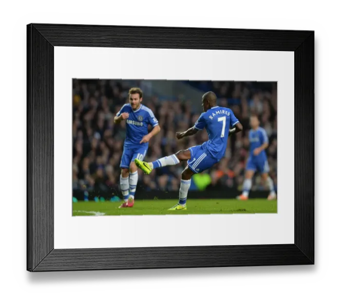 Framed Print : Ramires Scores Chelsea's Second Goal vs. Crystal Palace (December 14, 2013, Stamford Bridge)
