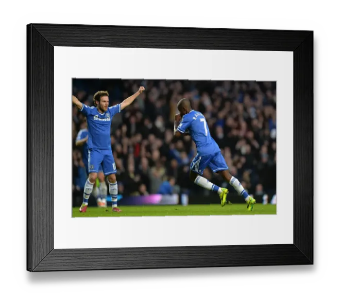 Framed Print : Ramires Scores Chelsea's Second Goal Against Crystal Palace (December 14, 2013)