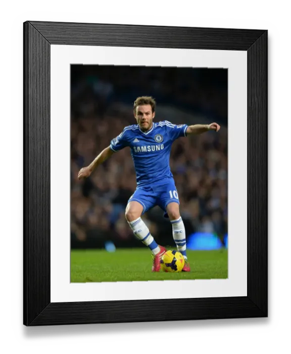 Framed Print : Juan Mata in Action: Chelsea vs. Crystal Palace, Barclays Premier League (14th December 2013)