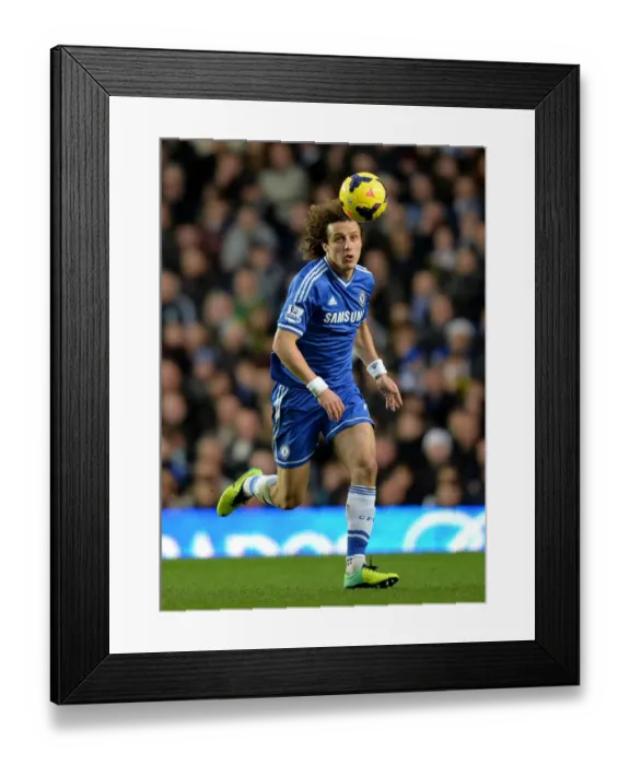 Framed Print : David Luiz at Stamford Bridge: Chelsea vs. Crystal Palace, Barclays Premier League (14th December 2013)