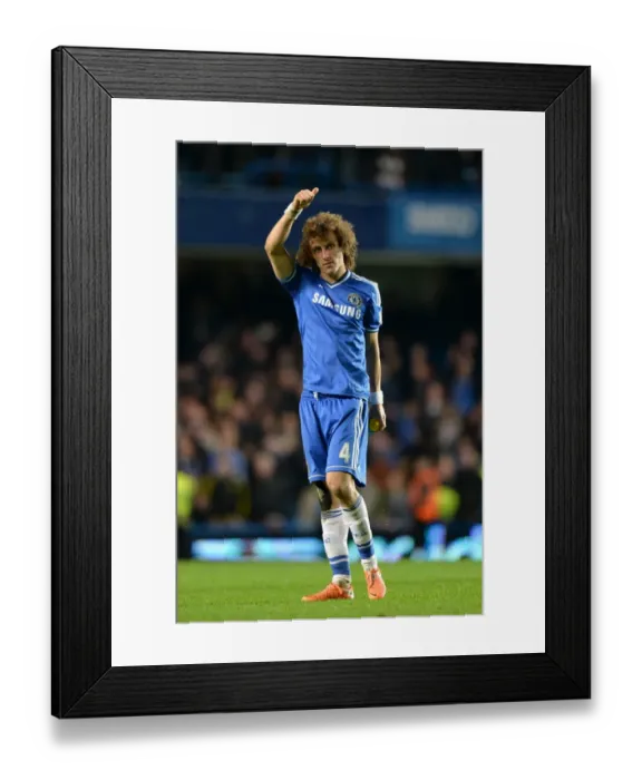 Framed Print : David Luiz's Triumphant Moment: Chelsea Secures Victory Over Liverpool in the Barclays Premier League (December 29, 2013) Framed Print : David Luiz's Triumphant Moment: Chelsea Secures Victory Over Liverpool in the Barclays Premier League (December 29, 2013)