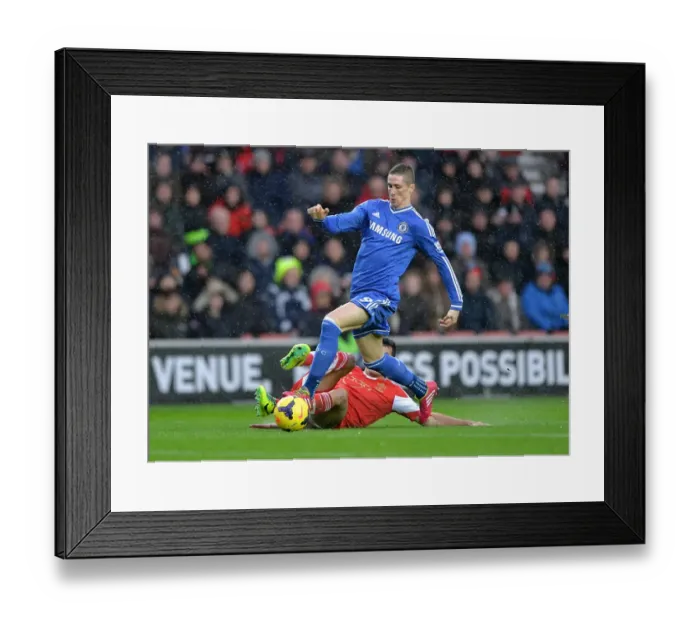 Framed Print : Battle for the Ball: Torres vs. Lovren - A Premier League Clash (1st January 2014) Framed Print : Battle for the Ball: Torres vs. Lovren - A Premier League Clash (1st January 2014)
