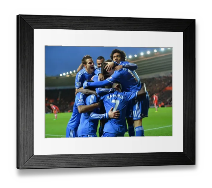 Framed Print : Fernando Torres Scores First Goal for Chelsea Against Southampton (January 1, 2014) Framed Print : Fernando Torres Scores First Goal for Chelsea Against Southampton (January 1, 2014)