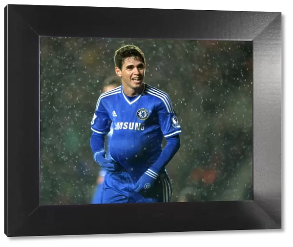Oscar's Triple: Chelsea Star's Euphoric Celebration of His Hat-Trick Against Southampton (1st January 2014, Barclays Premier League)