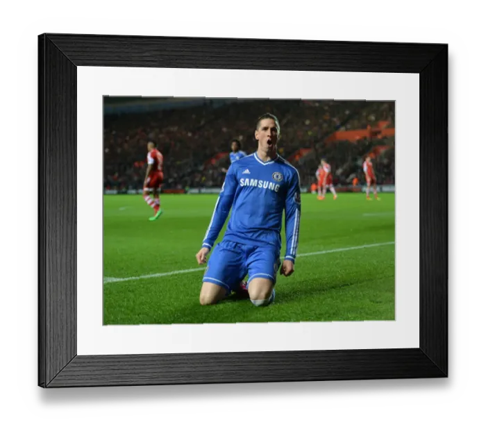 Framed Print : Torres's Thrilling Goal: Kickstarting Chelsea's Victory at Southampton (1st January 2014, Barclays Premier League) Framed Print : Torres's Thrilling Goal: Kickstarting Chelsea's Victory at Southampton (1st January 2014, Barclays Premier League)