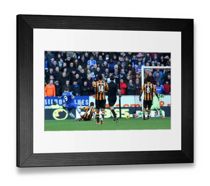 Framed Print : Fernando Torres Scores Chelsea's Second Goal Against Hull City (January 11, 2014) Framed Print : Fernando Torres Scores Chelsea's Second Goal Against Hull City (January 11, 2014)