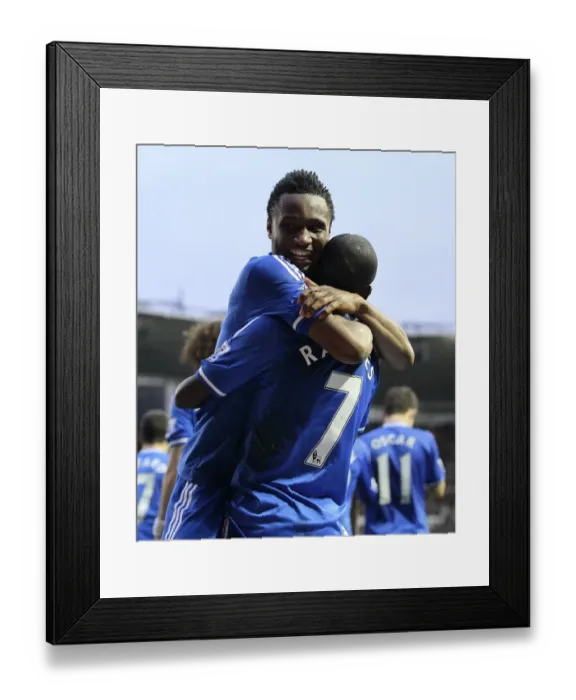 Framed Print : Mikel and Ramires: United in Victory - Celebrating First Goal in FA Cup Derby County vs Chelsea (5th January 2014) Framed Print : Mikel and Ramires: United in Victory - Celebrating First Goal in FA Cup Derby County vs Chelsea (5th January 2014)