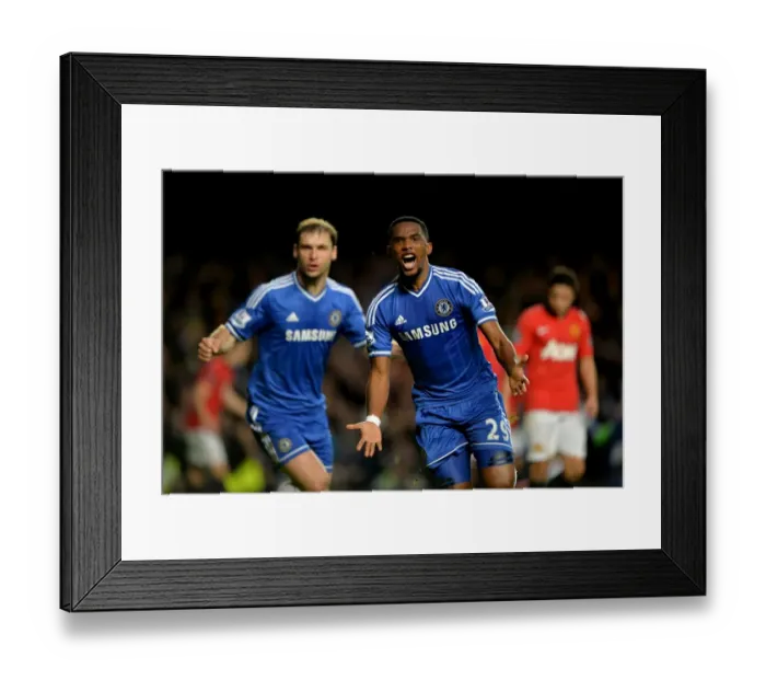 Framed Print : Samuel Eto'o's Double Strike: Chelsea's Glorious Moment Against Manchester United (19th January 2014) Framed Print : Samuel Eto'o's Double Strike: Chelsea's Glorious Moment Against Manchester United (19th January 2014)