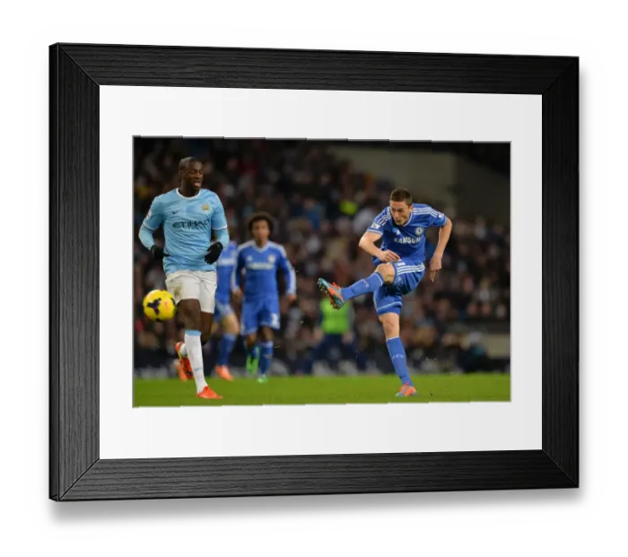 Framed Print : Nemanja Matic's Powerful Shot: Manchester City vs. Chelsea, Barclays Premier League (3rd February 2014) Framed Print : Nemanja Matic's Powerful Shot: Manchester City vs. Chelsea, Barclays Premier League (3rd February 2014)