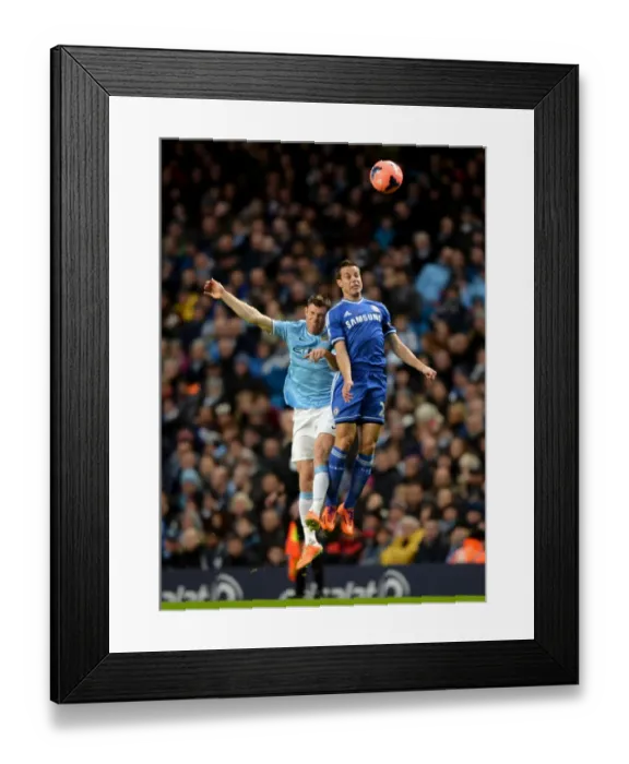 Framed Print : Azpilicueta vs Milner: Aerial Battle in FA Cup Fifth Round Clash between Chelsea and Manchester City (February 15, 2014) Framed Print : Azpilicueta vs Milner: Aerial Battle in FA Cup Fifth Round Clash between Chelsea and Manchester City (February 15, 2014)