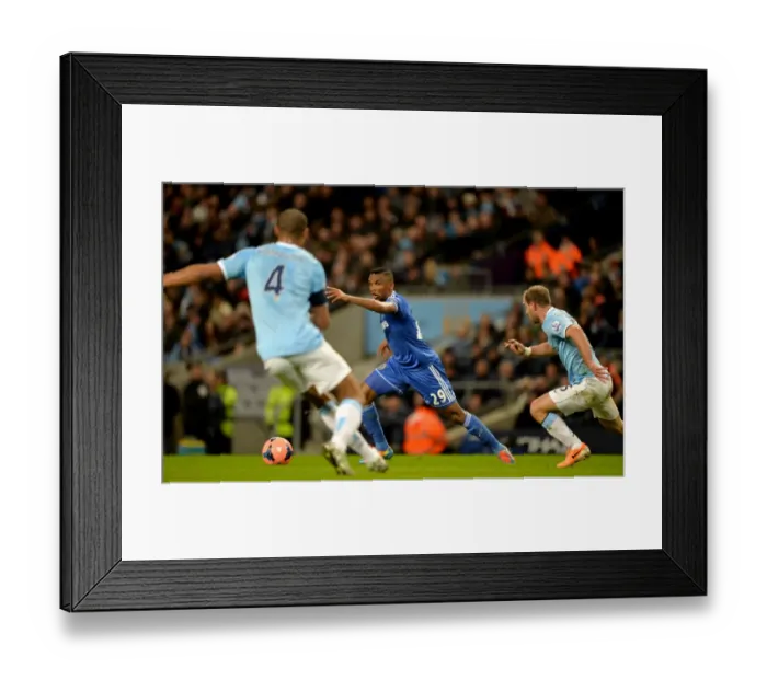 Framed Print : Samuel Eto'o Avoids Confrontation with Pablo Zabaleta in Intense FA Cup Clash between Manchester City and Chelsea (February 15, 2014) Framed Print : Samuel Eto'o Avoids Confrontation with Pablo Zabaleta in Intense FA Cup Clash between Manchester City and Chelsea (February 15, 2014)