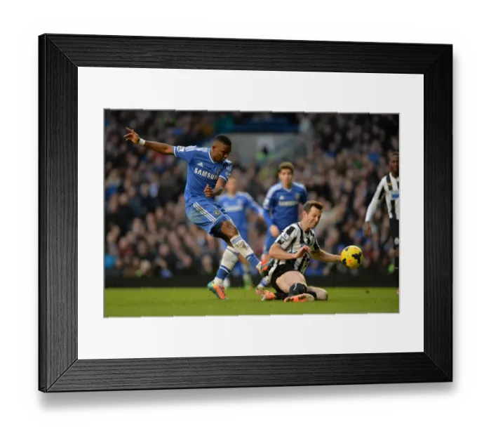 Framed Print : Intense Rivalry: Eto'o vs. Williamson - Chelsea vs. Newcastle United (February 8, 2014): A Battle for Supremacy Framed Print : Intense Rivalry: Eto'o vs. Williamson - Chelsea vs. Newcastle United (February 8, 2014): A Battle for Supremacy
