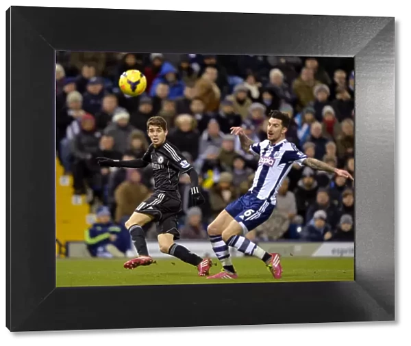 Battle for the Ball: Oscar vs. Liam Ridgewell - Chelsea vs. West Bromwich Albion, Premier League, 2014