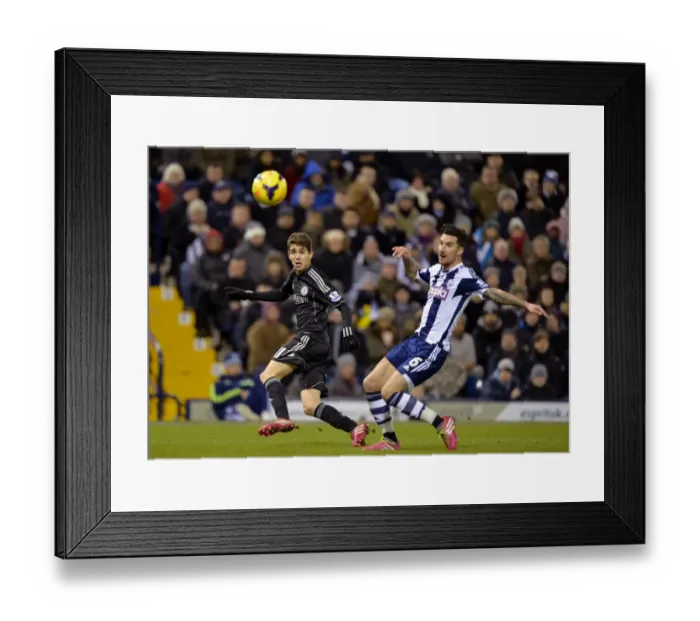Framed Print : Battle for the Ball: Oscar vs. Liam Ridgewell - Chelsea vs. West Bromwich Albion, Premier League, 2014 Framed Print : Battle for the Ball: Oscar vs. Liam Ridgewell - Chelsea vs. West Bromwich Albion, Premier League, 2014