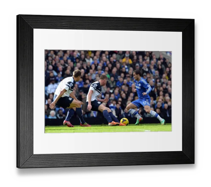 Framed Print : Eden Hazard: Chelsea Star in Action against Everton (February 22, 2014, Stamford Bridge)