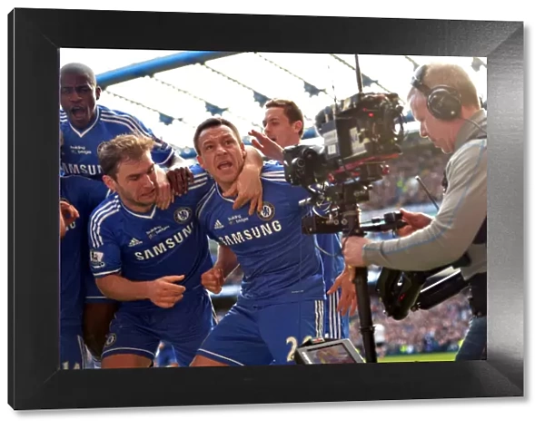 John Terry's Winning Goal Celebration: Chelsea vs. Everton (February 22, 2014, Stamford Bridge)