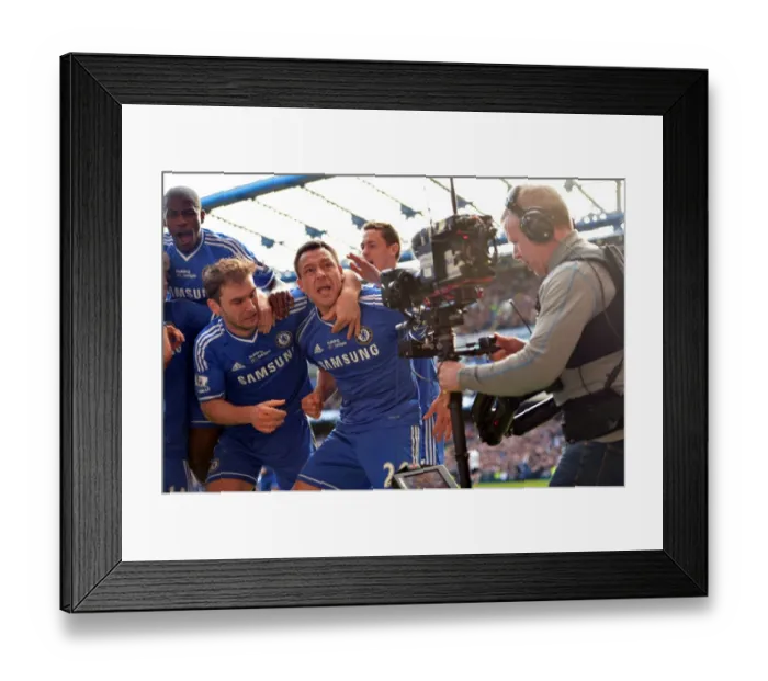 Framed Print : John Terry's Winning Goal Celebration: Chelsea vs. Everton (February 22, 2014, Stamford Bridge) Framed Print : John Terry's Winning Goal Celebration: Chelsea vs. Everton (February 22, 2014, Stamford Bridge)