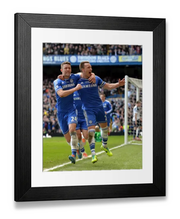 Framed Print : Chelsea's Unforgettable Victory: Terry and Cahill Celebrate the Winning Goal Against Everton (February 22, 2014) Framed Print : Chelsea's Unforgettable Victory: Terry and Cahill Celebrate the Winning Goal Against Everton (February 22, 2014)