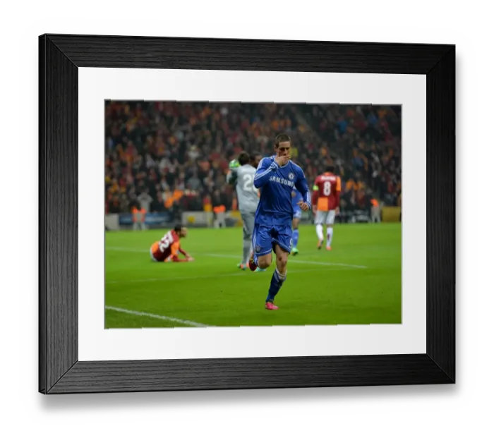 Framed Print : Soccer - UEFA Champions League - Round of 16 - Galatasaray v Chelsea - Turk Telekom Arena