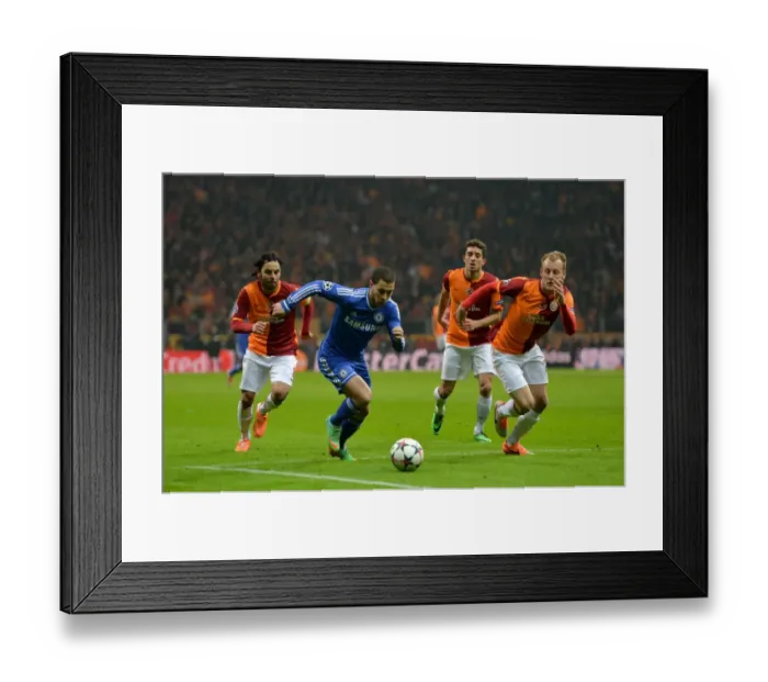 Framed Print : Eden Hazard: Chelsea Star Shines in UEFA Champions League Clash vs. Galatasaray (February 2014) Framed Print : Eden Hazard: Chelsea Star Shines in UEFA Champions League Clash vs. Galatasaray (February 2014)