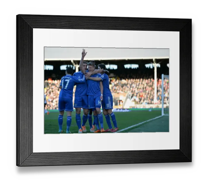 Framed Print : Andre Schurrle's Hat-Trick: Chelsea's Triumph at Craven Cottage (Fulham vs Chelsea, Barclays Premier League, 1st March 2014)