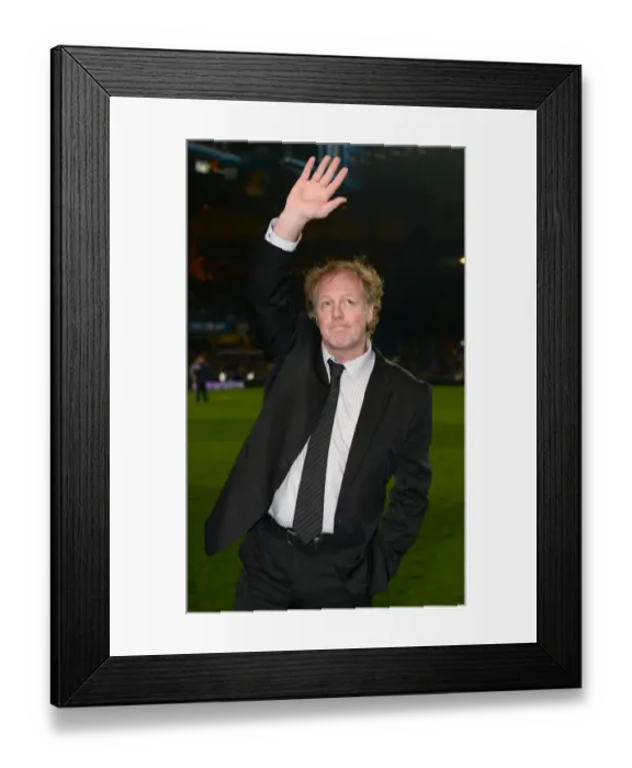 Framed Print : Former Chelsea Star Kerry Dixon Makes Surprise Half-Time Appearance at Stamford Bridge: Chelsea vs. Tottenham Hotspur (8th March 2014)