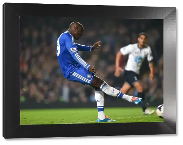 Demba Ba Scores Chelsea's Fourth Goal: A Stamford Bridge Rivalry Moment (8th March 2014)