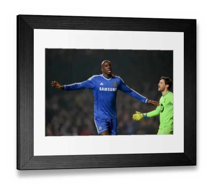 Framed Print : Demba Ba's Brace: Chelsea's Fourth Goal in Thrilling Victory over Tottenham (March 8, 2014) Framed Print : Demba Ba's Brace: Chelsea's Fourth Goal in Thrilling Victory over Tottenham (March 8, 2014)