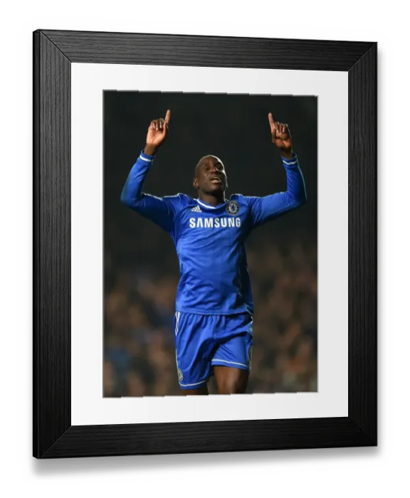 Framed Print : Demba Ba's Fourth Goal: Chelsea's Victory Celebration vs. Tottenham (March 8, 2014) Framed Print : Demba Ba's Fourth Goal: Chelsea's Victory Celebration vs. Tottenham (March 8, 2014)