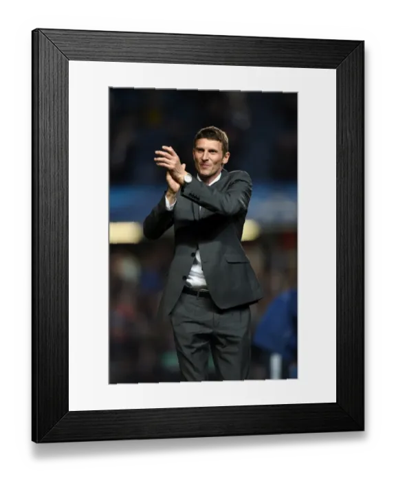 Framed Print : Former Chelsea Star Tore Andre Flo Pays Tribute to Fans at Stamford Bridge During Champions League Match against Galatasaray (18th March 2014) Framed Print : Former Chelsea Star Tore Andre Flo Pays Tribute to Fans at Stamford Bridge During Champions League Match against Galatasaray (18th March 2014)