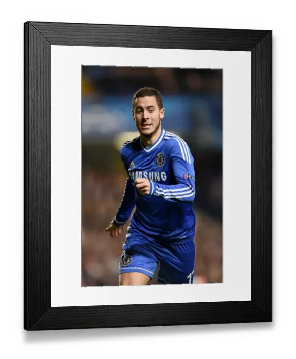 Framed Print : Eden Hazard's Thrilling Performance: Chelsea vs. Galatasaray, UEFA Champions League 2014 Framed Print : Eden Hazard's Thrilling Performance: Chelsea vs. Galatasaray, UEFA Champions League 2014